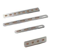 Escuadras Para Estanterias Soporte de esquina plana acero inoxidable, placa unión, Conector fijación reparación, 2 uds(Round 10holes)