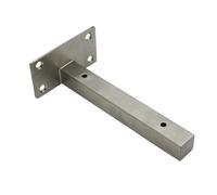 Escuadras Para Estanterias Stainless Steel Shelf Bracket Heavy Duty Wall Board Support Bracket Square Tube Practical Workbench Storage Stand