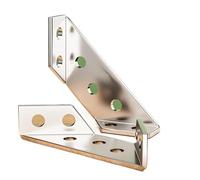 Escuadras Para Estanterias Universal Stainless Steel Furniture Corner Connector, Angle Corner Bracket With Screws For Shelves Wood Furniture Cabinets(Pink)