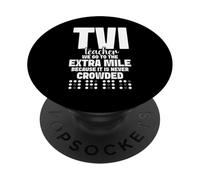 Escuadrón con discapacidad Visual Extra Milla Maestro con discapacidad Visual PopSockets PopGrip Adhesivo