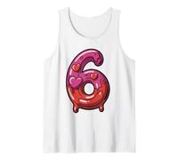 Escuadrón de 67 Mejores Amigos de Sweet 6 Heart Candy Style Viral Camiseta sin Mangas