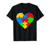 Escuadrón de Apoyo al Profesor de Pieza de Rompecabezas de corazón para concienciación sobre Camiseta