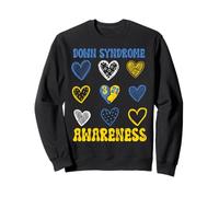 Escuadrón de Apoyo al Síndrome de Down Corazones Sudadera