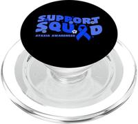 Escuadrón de Apoyo Ataxia Concientización Blue Ribbon Fighter PopSockets PopGrip para MagSafe