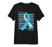 Escuadrón de Apoyo Behcet Enfermedad Concientización Cinta Azul Camiseta Premium