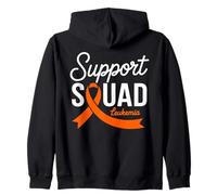 Escuadrón de apoyo Cinta naranja Leucemia Concientización sobre el cáncer de sangre Sudadera con Capucha