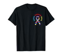 Escuadrón de apoyo de bolsillo con cinta de rompecabezas para el mes de concienciación sobre Camiseta