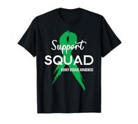 Escuadrón de Apoyo de Cinta Verde para la concienciación de la Enfermedad renal Camiseta