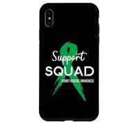 Escuadrón de Apoyo de Cinta Verde para la concienciación de la Enfermedad renal Carcasa para iPhone XS MAX