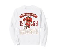Escuadrón de Barrio Sésamo Elmo Campeón de béisbol Cartoon College Sudadera