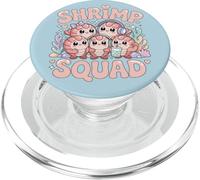 Escuadrón de camarones Lindo Kawaii Cartoon Sea Ocean Friends PopSockets PopGrip para MagSafe