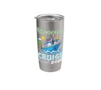 Escuadrón de cruceros de Arabia Saudita 2026 Viaje de vacaciones familiares a juego Vaso térmico de acero inoxidable de doble pared