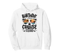Escuadrón de cruceros de cumpleaños Fiesta náutica Tripulación Vacaciones Tropical Sudadera con Capucha