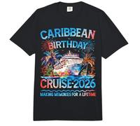 Escuadrón de cruceros de cumpleaños por el Caribe 2026 Viaje Familiar a Juego Comfort Colors Adult Heavyweight T-Shirt