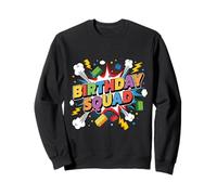 Escuadrón de cumpleaños Familia Cumpleaños Constructor de Ladrillos a Juego Sudadera