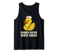 Escuadrón de enfermeras de goma Duckie divertido y lindo crucero del equipo de enfermería Camiseta sin Mangas
