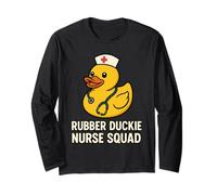 Escuadrón de enfermeras de goma Duckie divertido y lindo crucero del equipo de enfermería Manga Larga