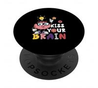 Escuadrón de enseñanza de Agradecimiento a los Maestros de Kiss Your Brain Sped PopSockets PopGrip Adhesivo