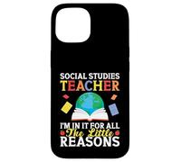 Escuadrón de Estudios Sociales Razones Profesor de Estudios Soci Carcasa para iPhone 15