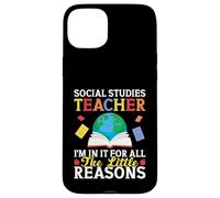 Escuadrón de Estudios Sociales Razones Profesor de Estudios Soci Carcasa para iPhone 15 Plus