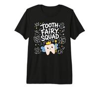 Escuadrón de Hadas de los Dientes Lindo Dentista Kawaii higienista Dental Camiseta Premium