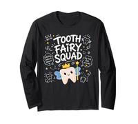 Escuadrón de Hadas de los Dientes Lindo Dentista Kawaii higienista Dental Manga Larga