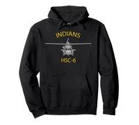 Escuadrón de helicópteros HSC-6 Indians MH-60 Sudadera con Capucha