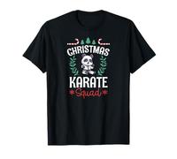 Escuadrón de Karate de Navidad a Juego Familia Grupo de Equipo de X-Mas Camiseta