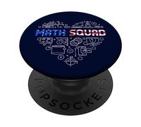 Escuadrón de matemáticas de Estados Unidos de Vuelta a la Escuela Bandera de Estados Unidos Matemáticas Patriótica PopSockets PopGrip Adhesivo