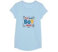 Escuadrón de niños de Primer Grado 2023 Diversión de Aventura Camiseta, Niñas, Azul Bebé, Pequeña