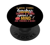 Escuadrón de profesores de historia abre la mente Profesor de estudios sociales PopSockets PopGrip Adhesivo