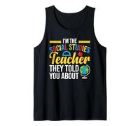 Escuadrón de profesores de historia te dijo profesor de estudios sociales Camiseta sin Mangas
