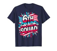 Escuadrón de Sexto Grado para niños First Day America Teacher Future Heroes Camiseta