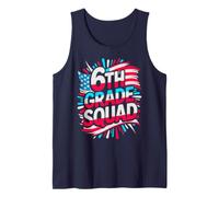 Escuadrón de Sexto Grado para niños First Day America Teacher Future Heroes Camiseta sin Mangas