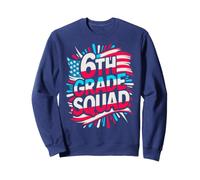 Escuadrón de Sexto Grado para niños First Day America Teacher Future Heroes Sudadera
