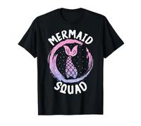 Escuadrón de sirena del cumpleaños Sirenas Sirenas Camiseta