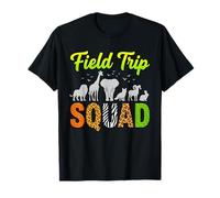 Escuadrón de Viaje de Campo Safari Animales Silueta Camiseta