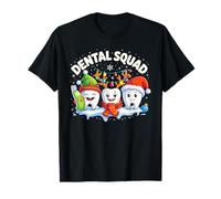 Escuadrón Dental de Navidad a Juego con Dientes de Dentista de Navidad Camiseta