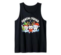 Escuadrón Dental de Navidad a Juego con Dientes de Dentista de Navidad Camiseta sin Mangas
