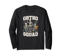 Escuadrón ortopédico Divertido de Halloween Ortho Squad Nurse Skeleton Manga Larga