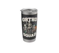 Escuadrón ortopédico divertido de Halloween Ortho Squad Nurse Skeleton Vaso térmico de acero inoxidable de doble pared