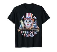 Escuadrón patriótico: tres lindos cacatúas 4 de julio lindo Camiseta