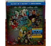 ESCUADRON SUICIDA SUICIDE SQUAD STEELBOOK BLU-RAY 3D+BLU-RAY NUEVO PRECINTADO