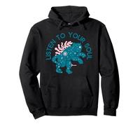 Escucha a tu alma (cita espiritual y gráfico de tigre bohemio) Sudadera con Capucha