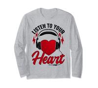 Escucha a tu corazón canción camiseta Roxette con corazón Manga Larga