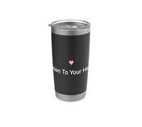 Escucha a tu corazón Entrenador de vida intuitivo Vaso térmico de acero inoxidable de doble pared