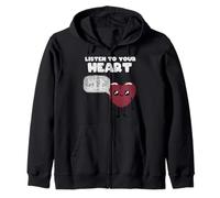 Escucha a tu corazón Sudadera con Capucha