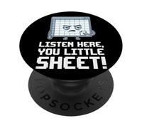 Escucha aquí You Little Sheet Sarcástico Juego Palabras PopSockets PopGrip Adhesivo