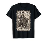 ¡Escucha! El Divertido Esposo ha Llegado Montando un Oso Camiseta gráfica económica