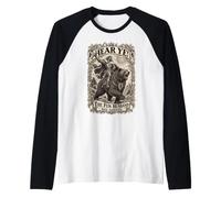 ¡Escucha! El Divertido Esposo ha Llegado Montando un Oso Camiseta Manga Raglan